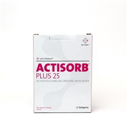 Actisorb Plus 25 Charcoal Dressings 6.5 x 9.5cm B10 MAP065