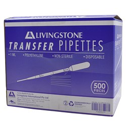 Pipettes Transfer 1ml Non Sterile