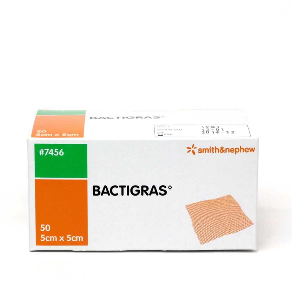 Bactigras Dressing - 5 x 5cm (Pack of 50) | Free Delivery Available