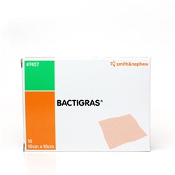 Bactigras Paraffin Dressings 10 x 10cm B10