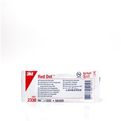 Red Dot Resting ECG Electrode Gentle Adhesive 2330 (Red)