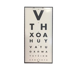 Eye Chart Universal 6 Metre Standard