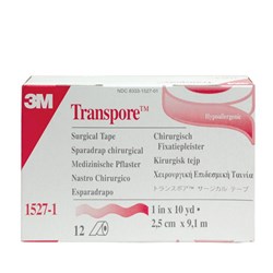 Transpore Surgical Tape 25mm x 9.1m B12 1527-1