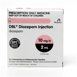 Diazepam Ampoules 10mg 5 x 2ml SM