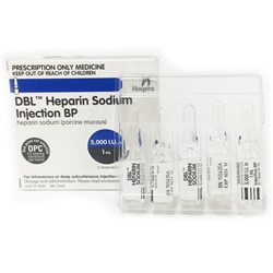 Heparin 5000 I.U. in 1ml x 5 SM