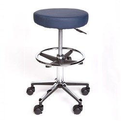 Stool Surgeons Gas Lift 49-63cm Grey with Foot Rest DIY