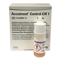 Accutrend Cholesterol 1ControlCold Chain lines for NON Metropolitan Deliveries are SHIPPED SEPARATELY