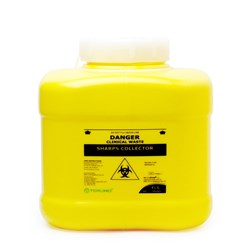 Bio-Hazard Collector Terumo Sharps Container Screw Lid 6 ltr