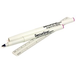Skin Marking Pen Secureline Violet with Ruler Sterile