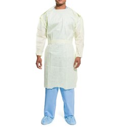Halyard Control Cover Gown Yellow ElasticCuff M/L Isolation