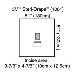 Steri-Drape Medium Drape 130x130cm with Incise Film & Pouch 1061