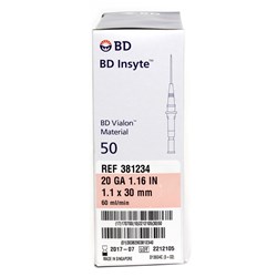 Insyte Cannula B.D. 20G x 30mm (1.16in)