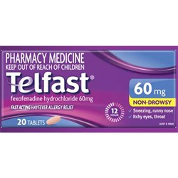 Telfast Tablets 60mg Pack of 20 SM