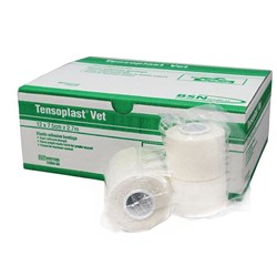 Tensoplast Adhesive Bandages 7.5cm x 2.3m Vet Yellow Line