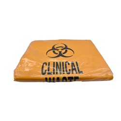 Bio-Hazard Waste Bag Yellow 95 x 77cm 75L Gussetted IW7517LD 75UM 