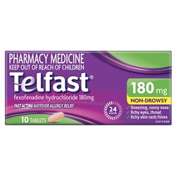 Telfast Tablets 180mg Pack of 10 SM