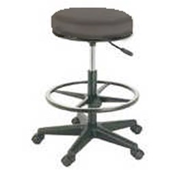 Stool Surgeons Black 87cm with Foot Rest