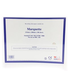 ECG Paper Marquette Z-Fold 21.5cm x 28cm Red 9902-020