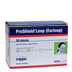 Proshield Surgical Masks Ear Loop 3 Ply Level 2 Box 50