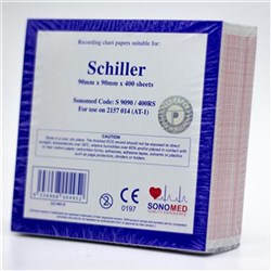 ECG Paper Schiller AT-1 SP-1 89mm x 26m Z-Fold 2909001