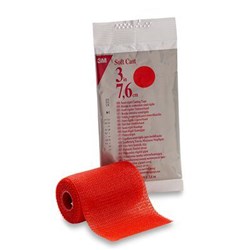 Scotchcast Semi-Rigid Soft Casting Tape 75mm x 3.6m Red 82103R