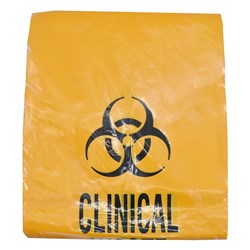 Bio-Hazard Waste Bag Yellow 125 x 93.5cm Gussetted 120L IW200HD  