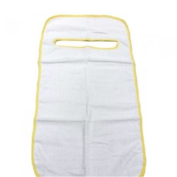 White Terry Towelling Mealtime Clothing Protector / Adult Bib, W