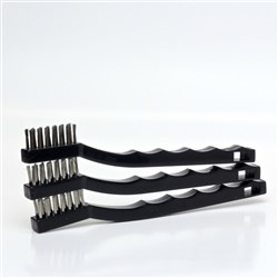 Universal Instrument Cleaning Brushes S/Steel Bristles Pk3