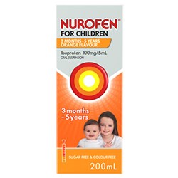 Nurofen Children 3 Months to 5 Yrs Orange 200ml SM