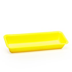 Autoplas Plastic Tray Flat Injection 200 x 75 x 30mm Yellow