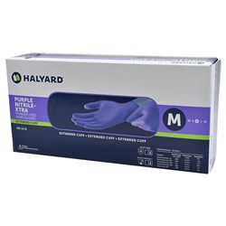 Halyard Purple Nitrile-Xtra High Risk Gloves Medium