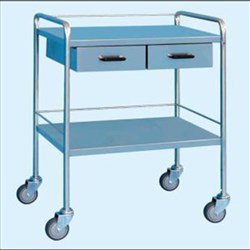 Trolley Dressing S/S Vost 2Drawer Side b Side 75 x 50 x 90cm