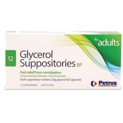 Glycerol Suppositories Adult Petrus Pk12