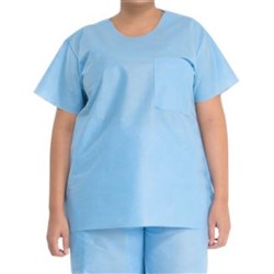 Halyard Scrub Shirt Blue Medium 69701