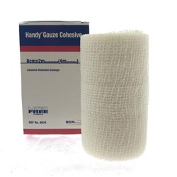 Handy Gauze Cohesive Retention Bandage 8cm x 2m Unstretched