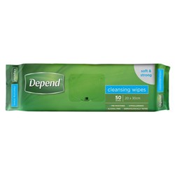 Depend Adult Wipes 14 x P50 19100