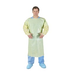 Gown Impervious Thumbs Up Extra Large Yellow 7003
