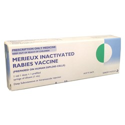 Vaccine Merieux Inactivated Rabies SM