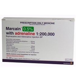 Marcain Adren 0.5% 5 x 20ml ATP SM
