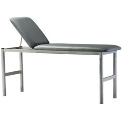 Examination Couch Pwdr Coat H/Duty Grey/Grey Vinyl 250kg DIY