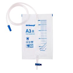 Urine Drainage Bag Bottom Outlet 120cm Tube A3 2Ltr