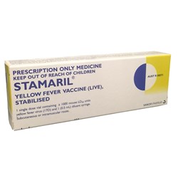 Vaccine Stamaril (Yellow Fever) Qld Health Approved SM