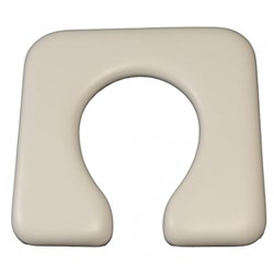 Maxi Shower/Commode Seat Open Handmade 550mm White