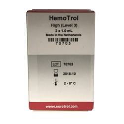 Hemotrol Quality Control Solution High 2 x 1ml CC for HB201 Cold Chain lines for NON Metropolitan Deliveries are SHIPPED SEPARATELY