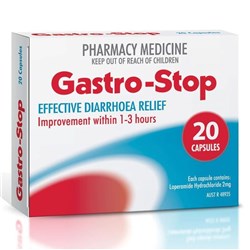 Gastro Stop Lopermide 2mg Cap 20 RD