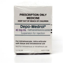 Depo Medrol 40mg 5 x 1ml (5 single boxes shrink wrapped) SM