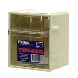 Visi-Pak Storage Box Small Beige 103W x 83D x 120L mm