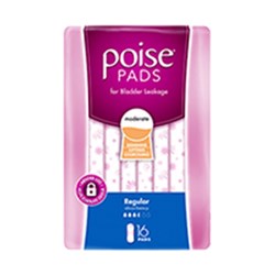 Depend Poise Regular 6 x 16 91860