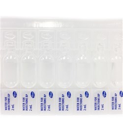 Water for Injection 2ml Plastic B200