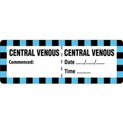 Central Venous Label